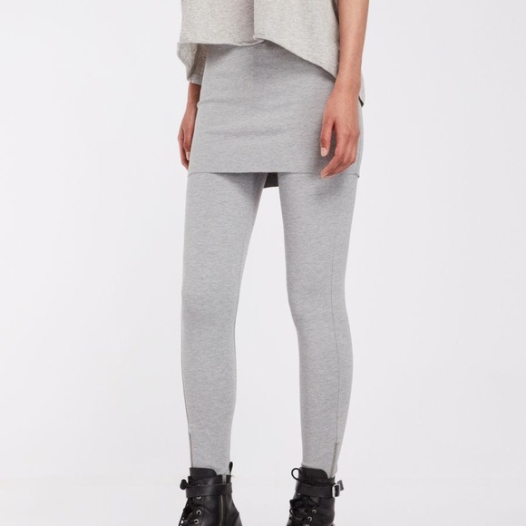 all saints leggings with skirt